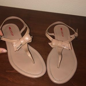 Prada Bow Sandals